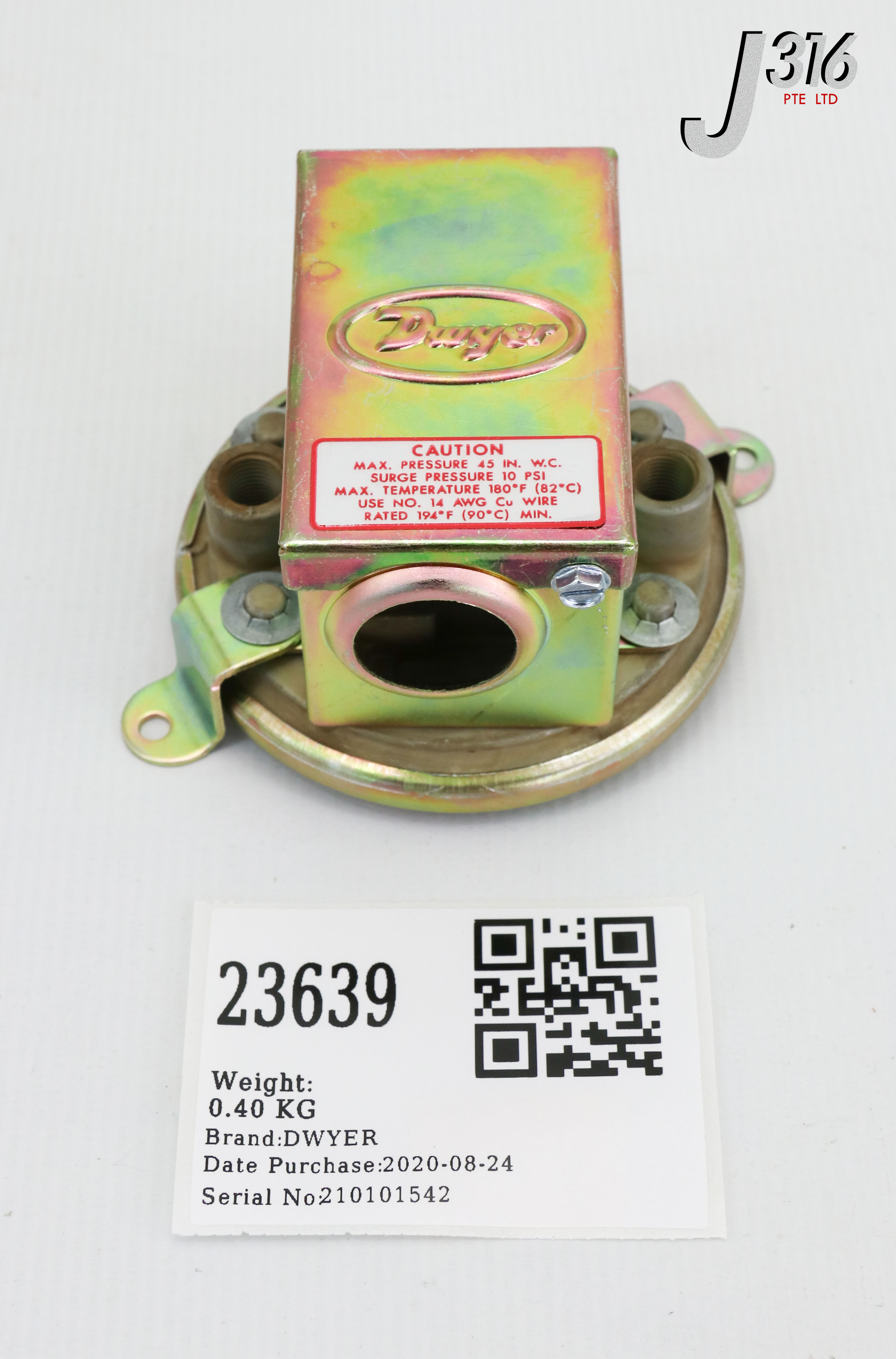 テーブル 23639 DWYER SERIES 1900 PRESSURE SWITCH (NEW) 1910-0 | eBay